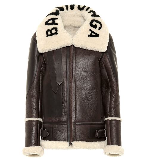 balenciaga shearling jacket